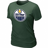 Edmonton Oilers Women's Big & Tall Logo D.Green T-Shirt,baseball caps,new era cap wholesale,wholesale hats