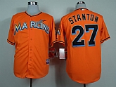 Florida Marlins #27 Mike Stanton Orange Jerseys,baseball caps,new era cap wholesale,wholesale hats