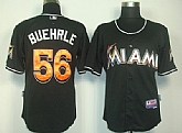 Florida Marlins #56 Mark Buehrle 2012 Black Jerseys,baseball caps,new era cap wholesale,wholesale hats