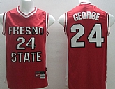Fresno State #24 Paul George Red Jerseys,baseball caps,new era cap wholesale,wholesale hats