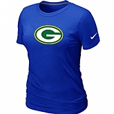 Green Bay Packers Blue Women's Logo T-Shirt,baseball caps,new era cap wholesale,wholesale hats