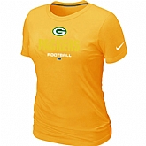 Green Bay Packers Critical Victory Women's Yellow T-Shirt,baseball caps,new era cap wholesale,wholesale hats