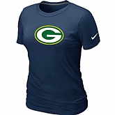 Green Bay Packers D.Blue Women's Logo T-Shirt,baseball caps,new era cap wholesale,wholesale hats