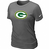 Green Bay Packers D.Grey Women's Logo T-Shirt,baseball caps,new era cap wholesale,wholesale hats