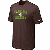 Green Bay Packers Heart & Soul Brown T-Shirt,baseball caps,new era cap wholesale,wholesale hats