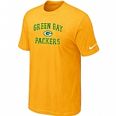 Green Bay Packers Heart & Soul Yellow T-Shirt,baseball caps,new era cap wholesale,wholesale hats