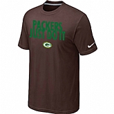 Green Bay Packers Just Do It Brown T-Shirt,baseball caps,new era cap wholesale,wholesale hats