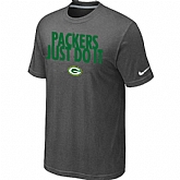 Green Bay Packers Just Do It D.Grey T-Shirt,baseball caps,new era cap wholesale,wholesale hats