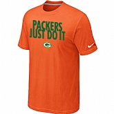 Green Bay Packers Just Do It Orange T-Shirt,baseball caps,new era cap wholesale,wholesale hats