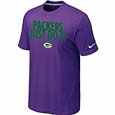 Green Bay Packers Just Do It Purple T-Shirt,baseball caps,new era cap wholesale,wholesale hats