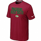 Green Bay Packers Just Do It Red T-Shirt,baseball caps,new era cap wholesale,wholesale hats