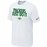 Green Bay Packers Just Do It White T-Shirt,baseball caps,new era cap wholesale,wholesale hats