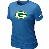 Green Bay Packers L.blue Women's Logo T-Shirt,baseball caps,new era cap wholesale,wholesale hats