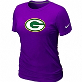 Green Bay Packers Purple Women's Logo T-Shirt,baseball caps,new era cap wholesale,wholesale hats