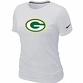Green Bay Packers White Women's Logo T-Shirt,baseball caps,new era cap wholesale,wholesale hats