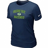 Green Bay Packers Women's Heart & Soul D.Blue T-Shirt,baseball caps,new era cap wholesale,wholesale hats