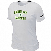 Green Bay Packers Women's Heart & Soul White T-Shirt,baseball caps,new era cap wholesale,wholesale hats