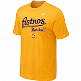 Houston Astros 2014 Home Practice T-Shirt - Yellow,baseball caps,new era cap wholesale,wholesale hats
