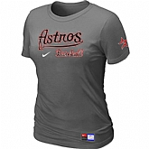 Houston Astros D.Grey Nike Women's Short Sleeve Practice T-Shirt,baseball caps,new era cap wholesale,wholesale hats