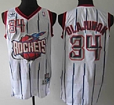 Houston Rocket #34 Hakeem Olajuwon ABA Hardwood Classic Swingman White Jerseys,baseball caps,new era cap wholesale,wholesale hats