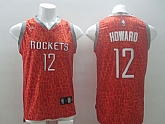 Houston Rockets #12 Dwight Howard Red Leopard Fashion Jerseys,baseball caps,new era cap wholesale,wholesale hats
