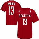 Houston Rockets #13 James Harden Red T-Shirt,baseball caps,new era cap wholesale,wholesale hats