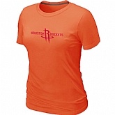 Houston Rockets Big & Tall Primary Logo Orange Women's T-Shirt,baseball caps,new era cap wholesale,wholesale hats