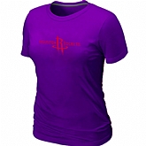 Houston Rockets Big & Tall Primary Logo Purple Women's T-Shirt,baseball caps,new era cap wholesale,wholesale hats
