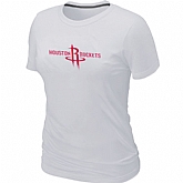 Houston Rockets Big & Tall Primary Logo White Women's T-Shirt,baseball caps,new era cap wholesale,wholesale hats