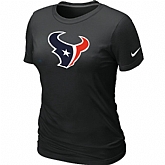 Houston Texans Black Women's Logo T-Shirt,baseball caps,new era cap wholesale,wholesale hats