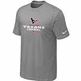 Houston Texans Critical Victory light Grey T-Shirt,baseball caps,new era cap wholesale,wholesale hats