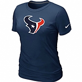Houston Texans D.Blue Women's Logo T-Shirt,baseball caps,new era cap wholesale,wholesale hats