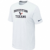 Houston Texans Heart & Soul White T-Shirt,baseball caps,new era cap wholesale,wholesale hats