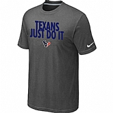 Houston Texans Just Do It D.Grey T-Shirt,baseball caps,new era cap wholesale,wholesale hats