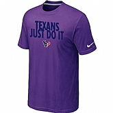 Houston Texans Just Do It Purple T-Shirt,baseball caps,new era cap wholesale,wholesale hats