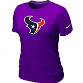 Houston Texans Purple Women's Logo T-Shirt,baseball caps,new era cap wholesale,wholesale hats