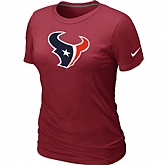 Houston Texans Red Women's Logo T-Shirt,baseball caps,new era cap wholesale,wholesale hats