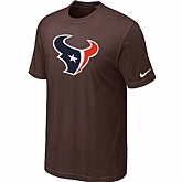 Houston Texans Sideline Legend Authentic Logo T-Shirt Brown,baseball caps,new era cap wholesale,wholesale hats