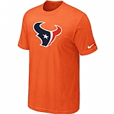 Houston Texans Sideline Legend Authentic Logo T-Shirt Orange,baseball caps,new era cap wholesale,wholesale hats