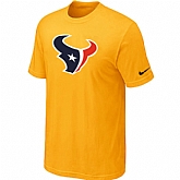 Houston Texans Sideline Legend Authentic Logo T-Shirt Yellow,baseball caps,new era cap wholesale,wholesale hats