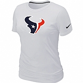 Houston Texans White Women's Logo T-Shirt,baseball caps,new era cap wholesale,wholesale hats