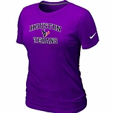 Houston Texans Women's Heart & Soul Purple T-Shirt,baseball caps,new era cap wholesale,wholesale hats