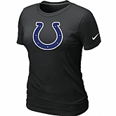 Indianapolis Colts Black Women's Logo T-Shirt,baseball caps,new era cap wholesale,wholesale hats