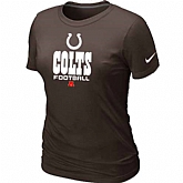 Indianapolis Colts Brown Women's Critical Victory T-Shirt,baseball caps,new era cap wholesale,wholesale hats