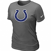 Indianapolis Colts D.Grey Women's Logo T-Shirt,baseball caps,new era cap wholesale,wholesale hats
