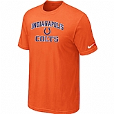 Indianapolis Colts Heart & Soul Orange T-Shirt,baseball caps,new era cap wholesale,wholesale hats