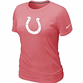 Indianapolis Colts Pink Women's Logo T-Shirt,baseball caps,new era cap wholesale,wholesale hats