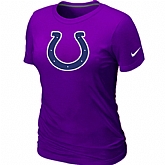 Indianapolis Colts Purple Women's Logo T-Shirt,baseball caps,new era cap wholesale,wholesale hats