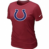 Indianapolis Colts Red Women's Logo T-Shirt,baseball caps,new era cap wholesale,wholesale hats