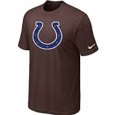 Indianapolis Colts Sideline Legend Authentic Logo T-Shirt Brown,baseball caps,new era cap wholesale,wholesale hats